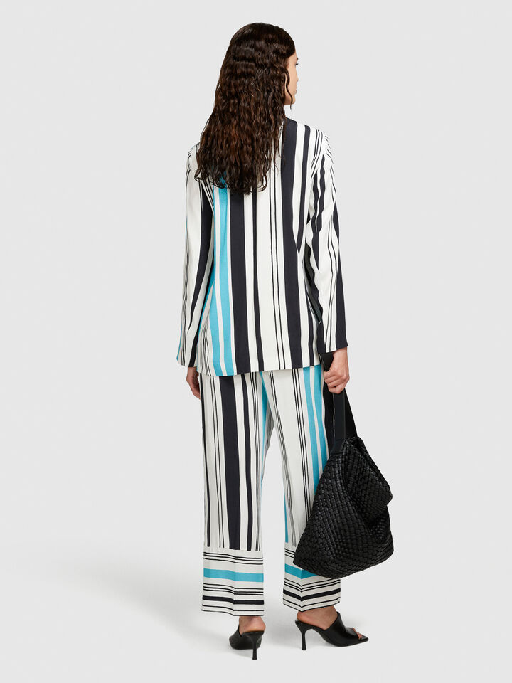 Printed blazer - women's blazers - Multi-color | Sisley image number 3